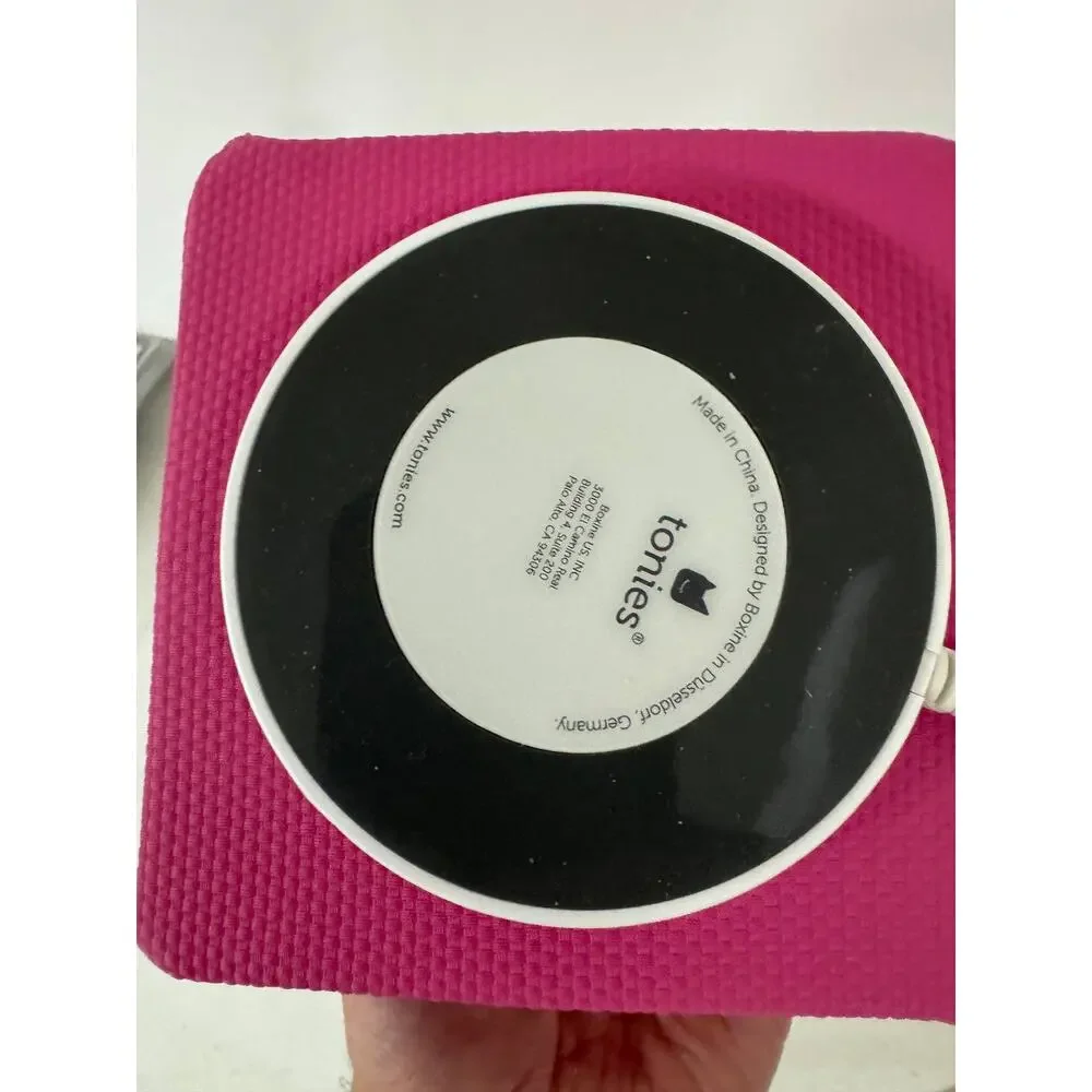 Tonies Toniebox Pink Kids Audio Player Speaker with Disney Belle Tonie Figure
